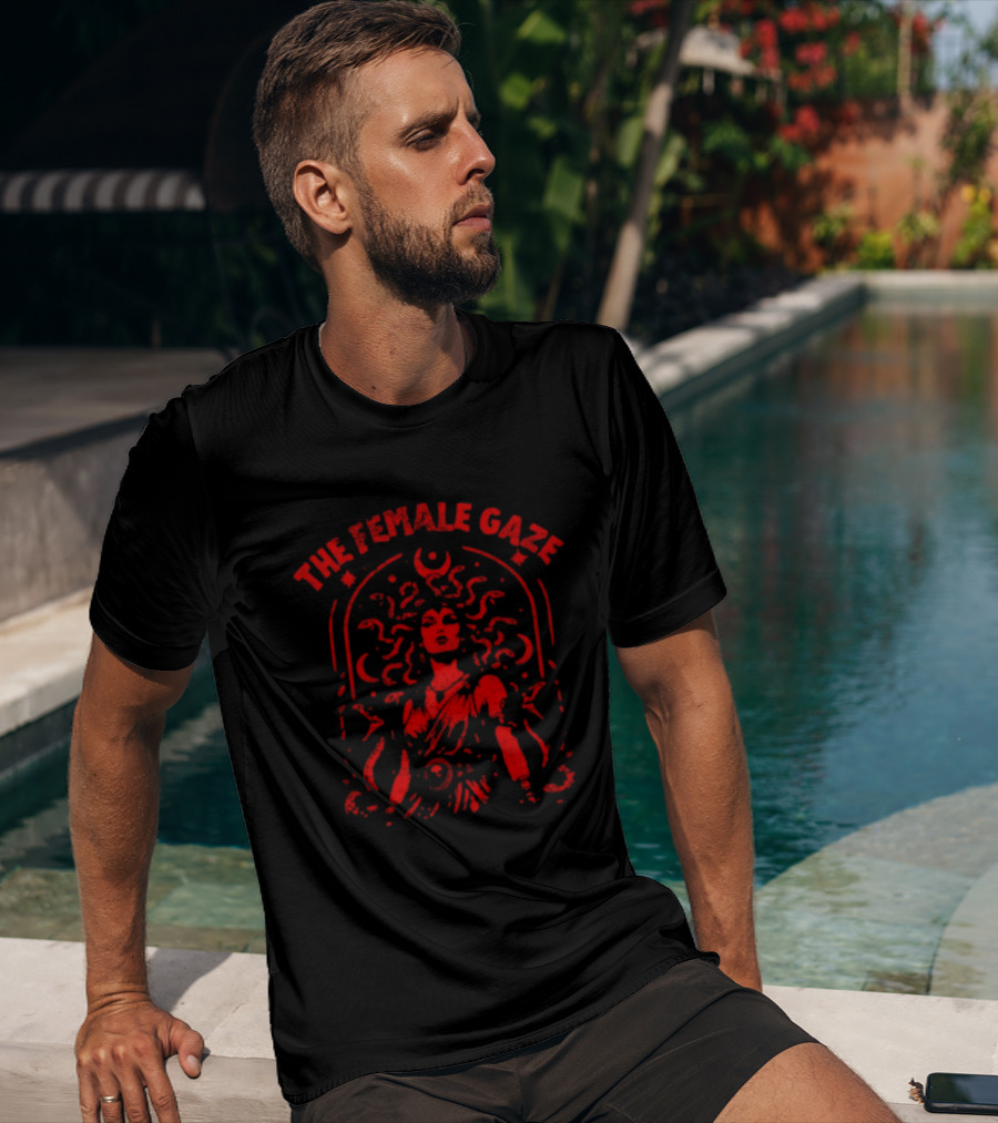 The Female Gaze Medusa Holding Sword Empowerment T-Shirt