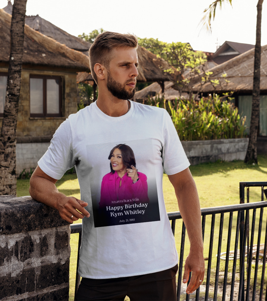 Atlanta Black Star Happy Birthday Kym Whitley July 21 1961 T-Shirt