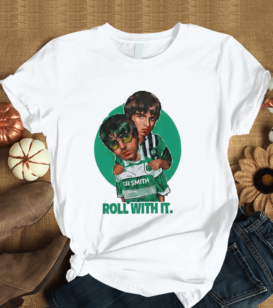 Oasis Roll With It CR Smith Celtic Football Club T-Shirt