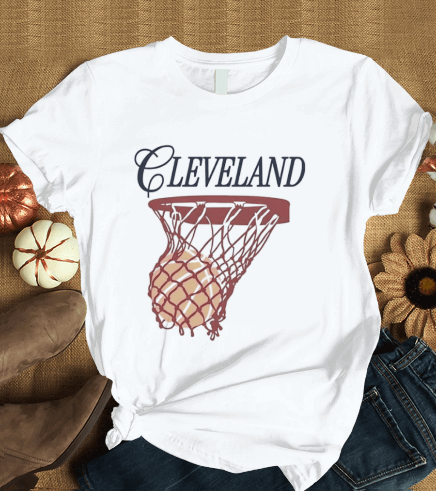 Cleveland Basketball Club Hoop Swish Property Ohio T-Shirt