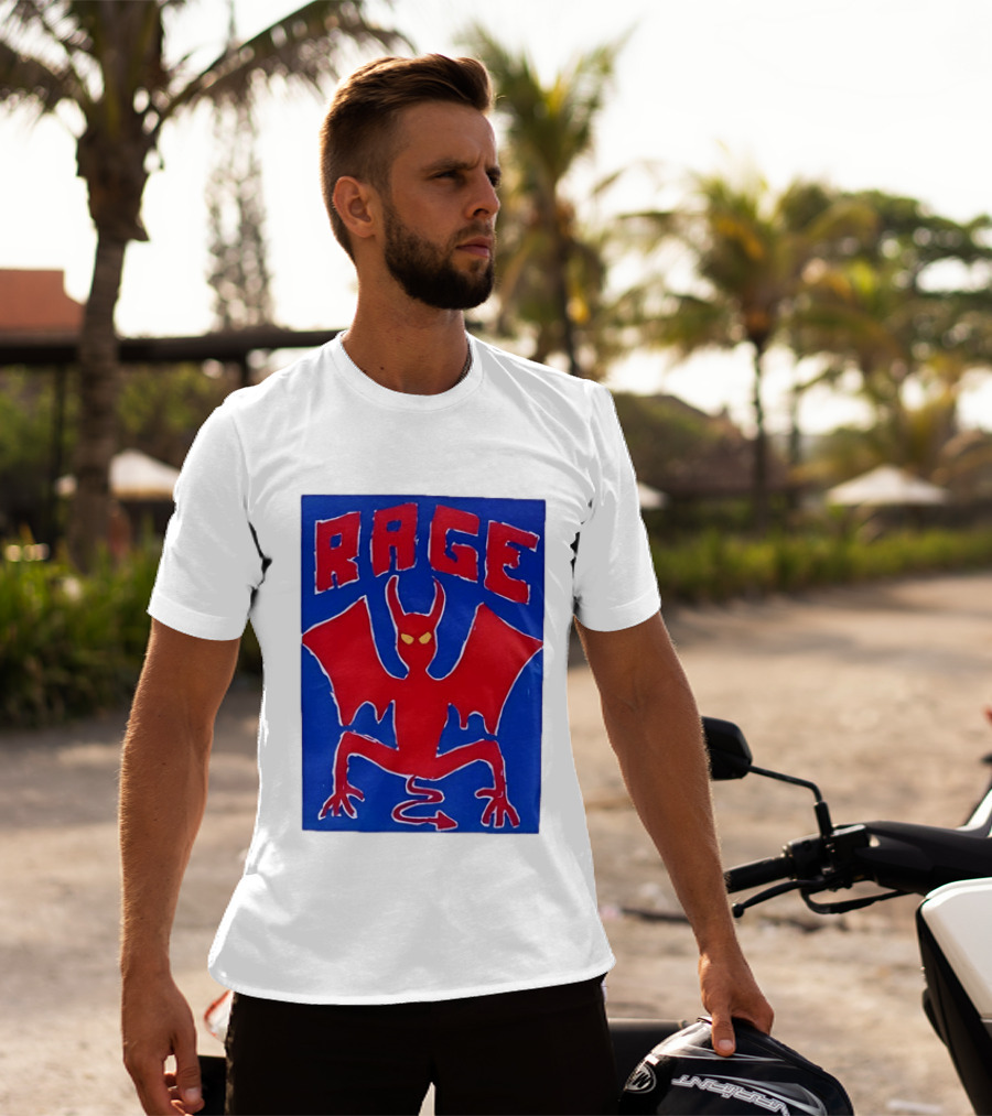 Rage Red Devil Bat Wings Demon T-Shirt