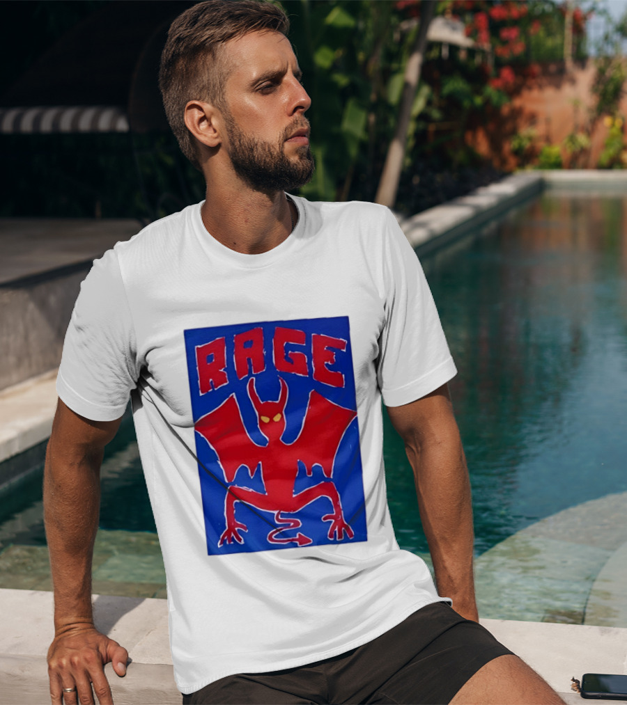 Rage Red Devil Bat Wings Demon T-Shirt