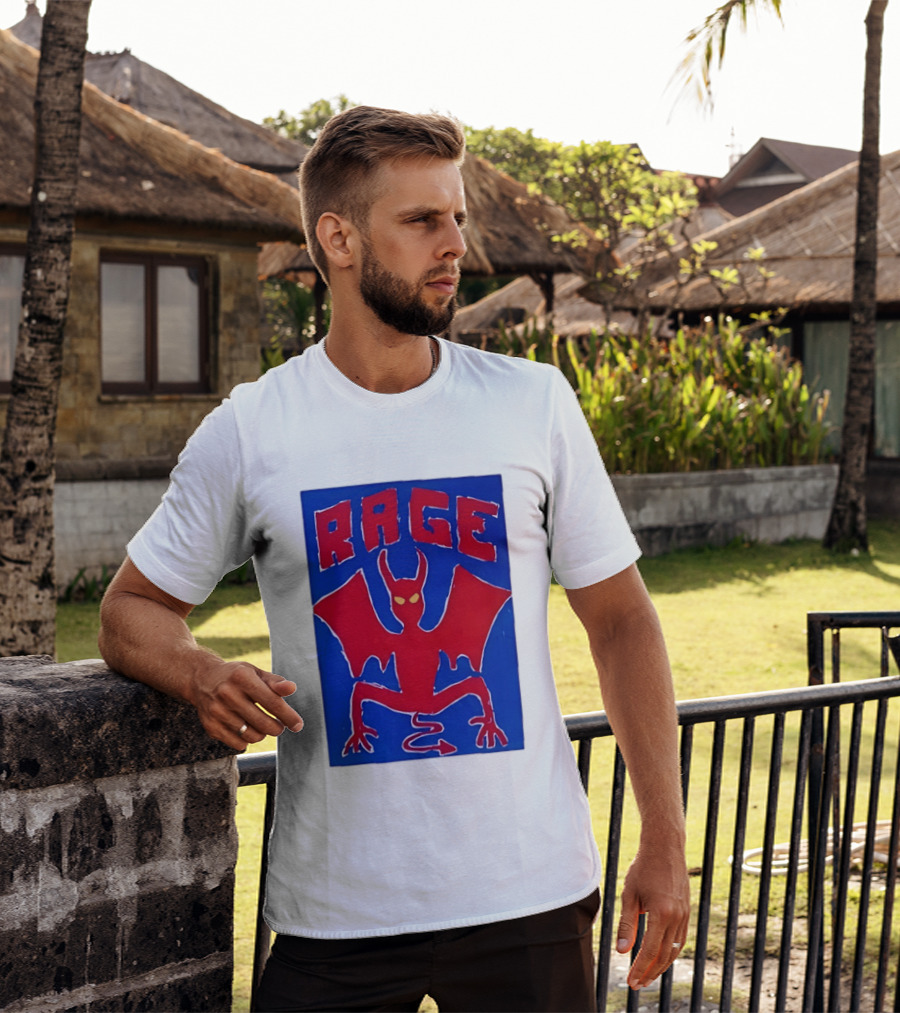 Rage Red Devil Bat Wings Demon T-Shirt