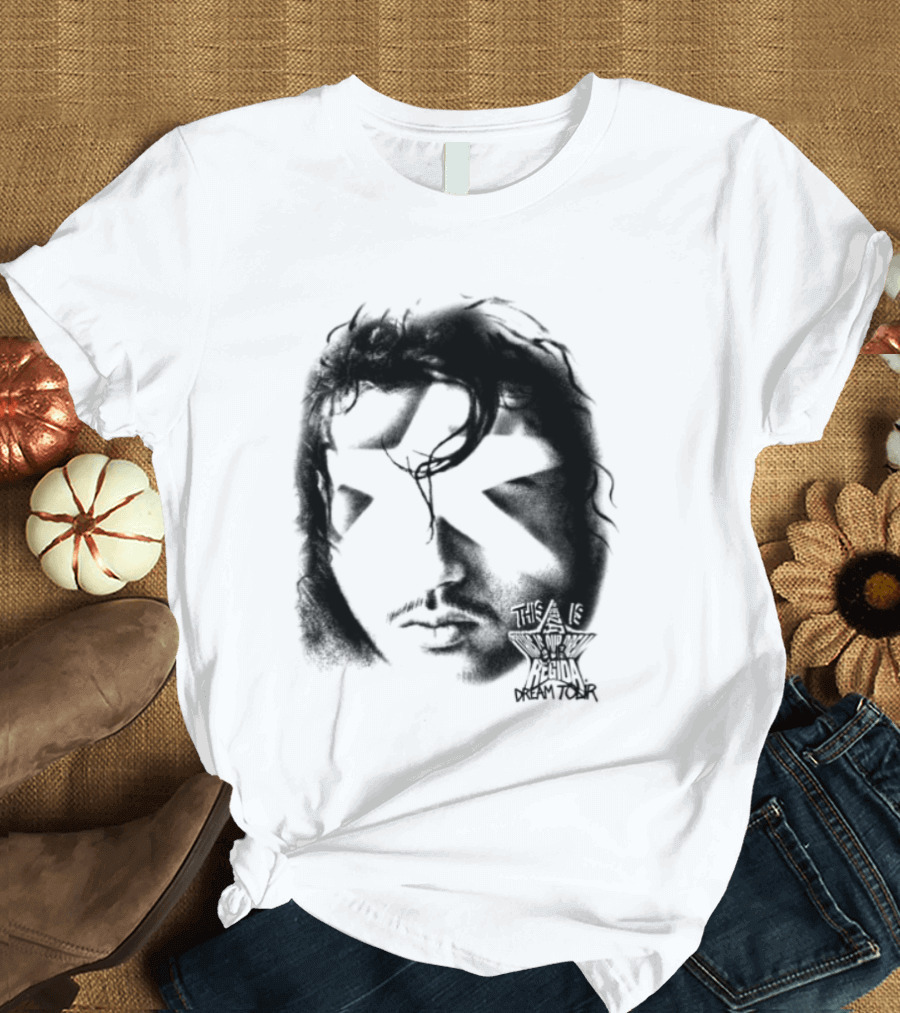 Fuerza Regida Star Face Black T-Shirt