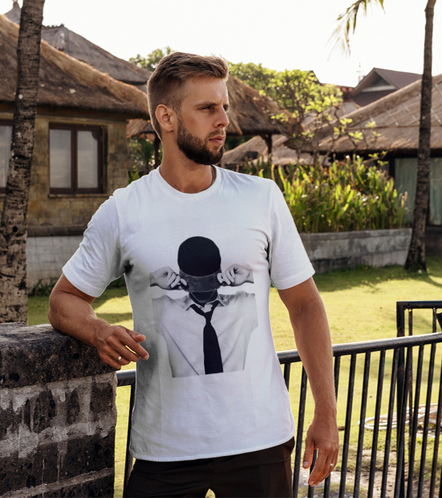Jungkook BTS Black And White Cap And Tie T-Shirt