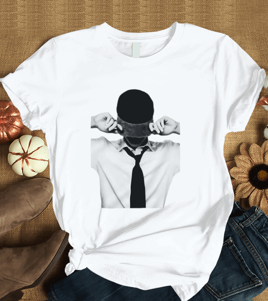 Jungkook BTS Black And White Cap And Tie T-Shirt
