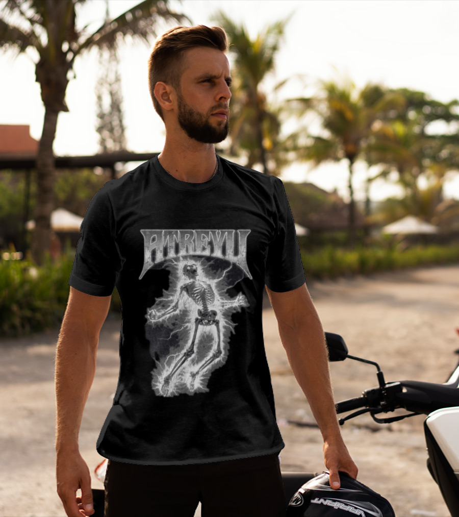 Atreyu Electric Skeleton Lightning Scene T-Shirt