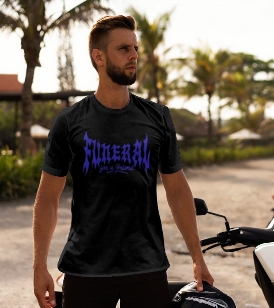 Funeral For A Friend Store Streetcar Title Gothic Blue T-Shirt