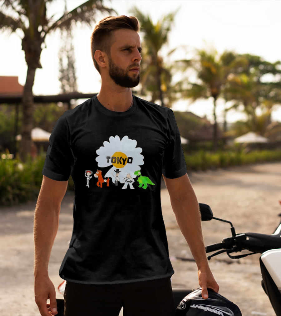 Jessie Bullseye Woody Buzz Lightyear Rex Toy Story Tokyo Flower T-Shirt