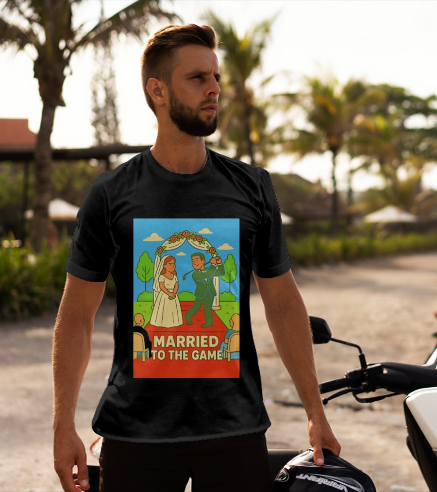 Married To The Game Groom Golfing At Wedding T-Shirt
