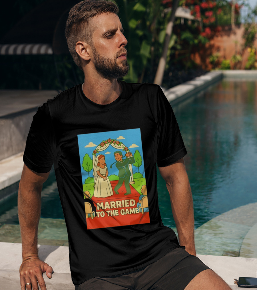 Married To The Game Groom Golfing At Wedding T-Shirt