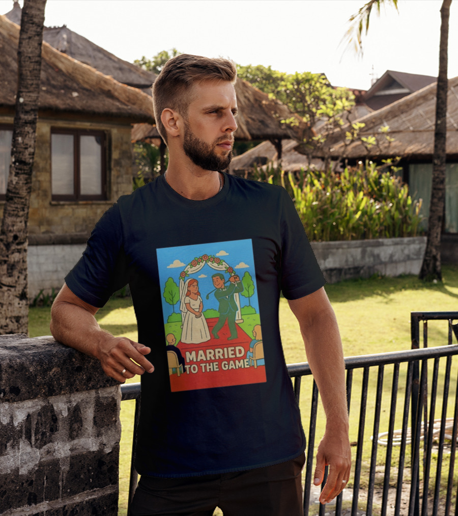 Married To The Game Groom Golfing At Wedding T-Shirt