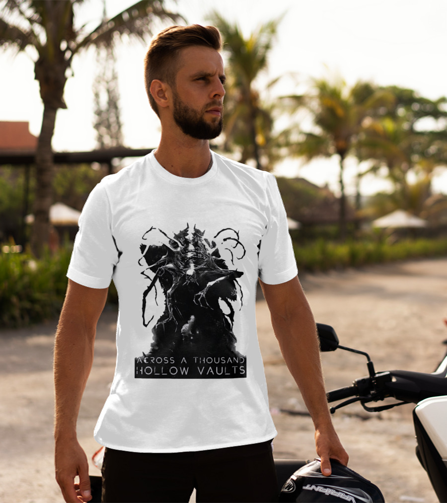 Across A Thousand Hollow Vaults Dark Fantasy Creature Horror Mythical Entity T-Shirt