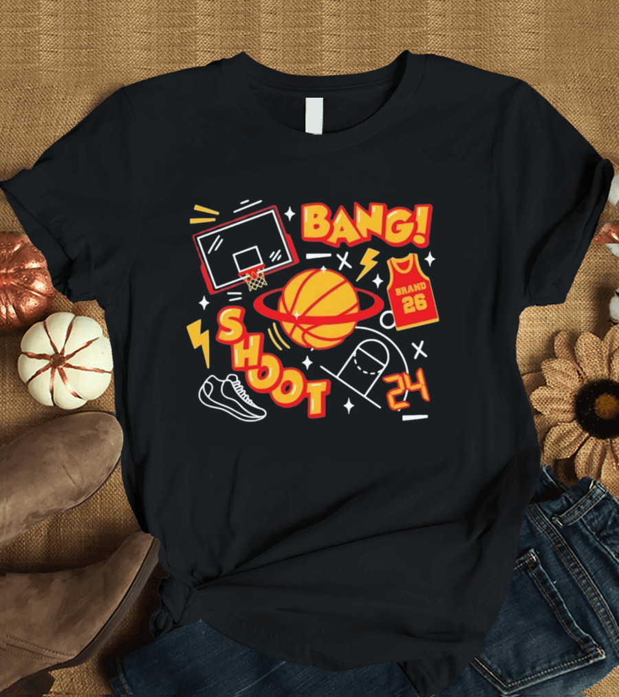 Bang Shoot Basketball Brand 26 Jersey Hoop 24 Sport Athletic T-Shirt