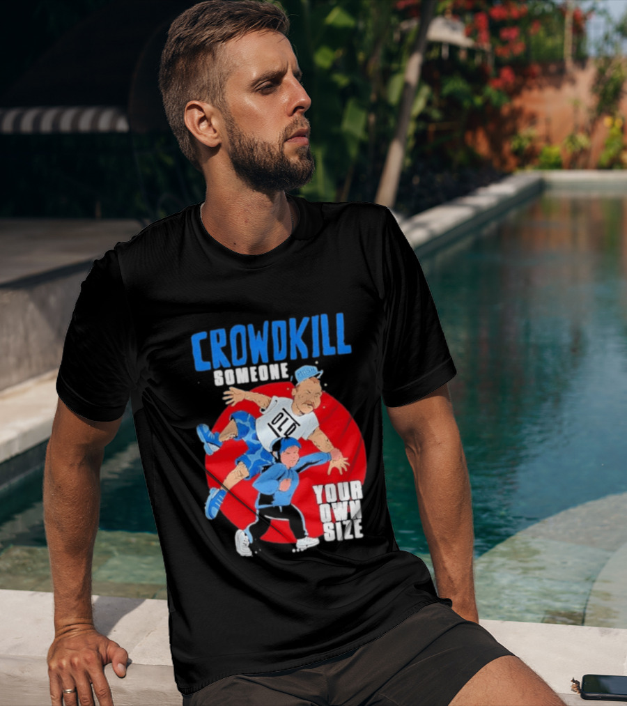 Crowdkill Someone Your Own Size Mosh Hardcore Old School Cartoon Fight T-Shirt