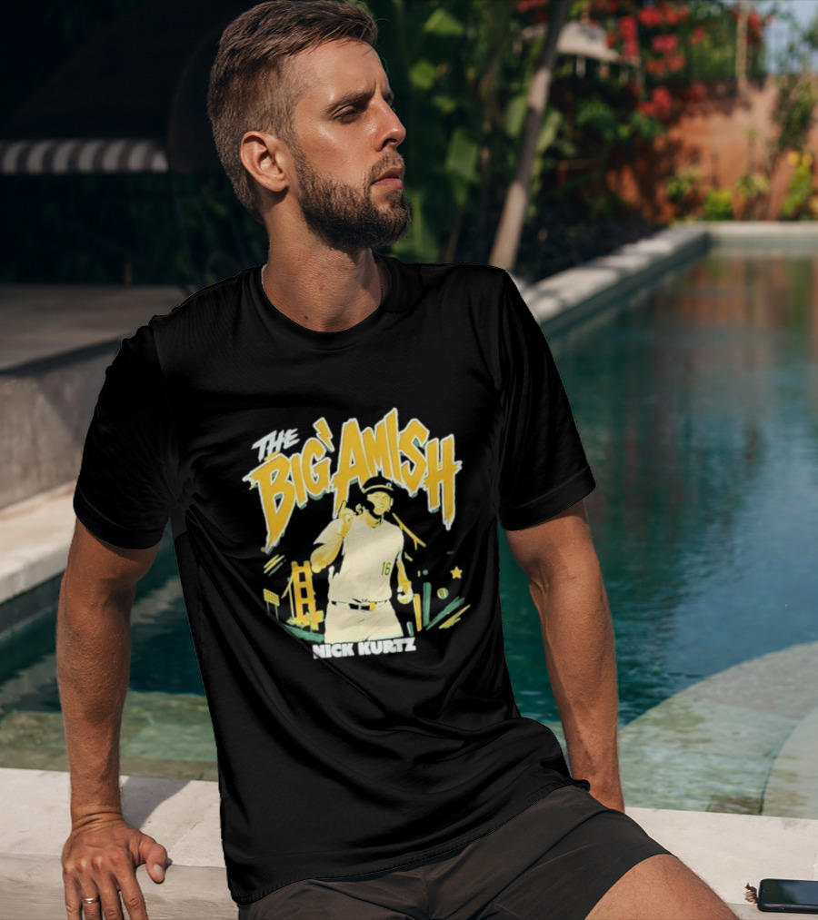 Nick Kurtz Athletics Baseball The Big Amish Sports T-Shirt