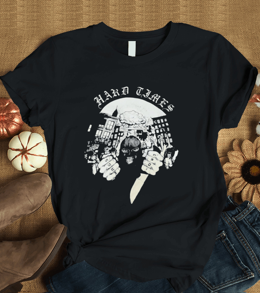Hard Times Swags Cro Urban Masked Knife Figure Streetwear T-Shirt