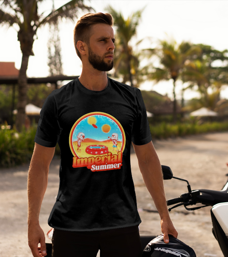 Summer Fun Star Wars Stormtrooper Imperial Beach Scene T-Shirt