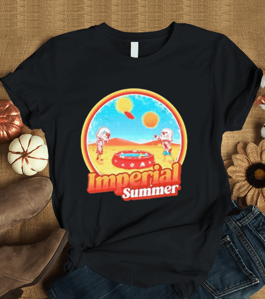 Summer Fun Star Wars Stormtrooper Imperial Beach Scene T-Shirt