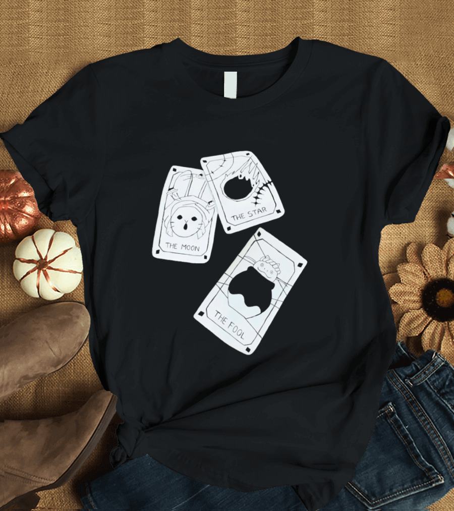 Studio Ghibli Tarot Cards The Moon The Star The Fool Collection T-Shirt