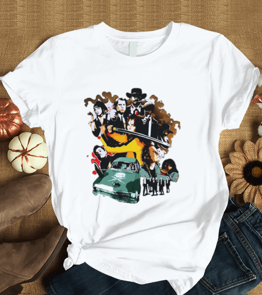 Alex Ember Pulp Fiction Quentin Tarantino Movie Characters Samurai Sword Car T-Shirt