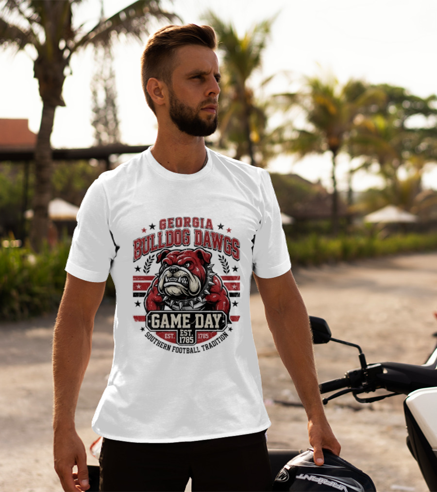 Georgia Bulldog Dawgs Game Day Tradition Est 1785 T-Shirt