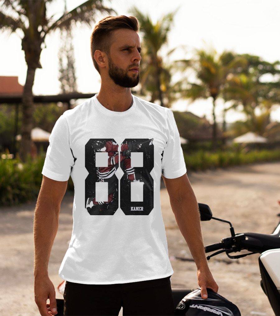 Markdown Patrick Kane Chicago Blackhawks Kaner 88 Ice Hockey Sketch T-Shirt