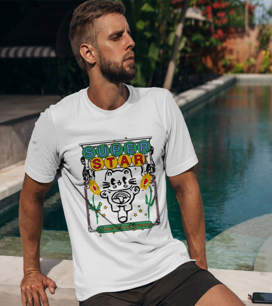 Super Star Rainbow Kitten Surprise RKS Indie Rock T-Shirt