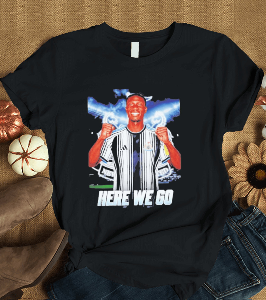 Aladji Bamba Newcastle United Here We Go T-Shirt
