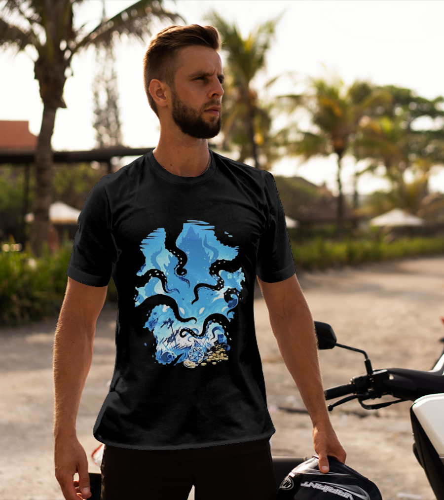 Dungeons And Dragons Kraken Nautical Sea Creature RPG Fantasy T-Shirt
