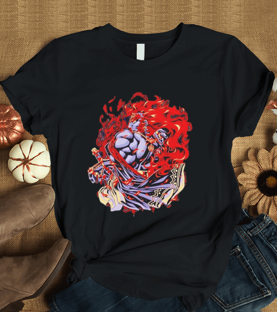 Ganondorf The Legend Of Zelda Dark King Of Gerudo Desert Fire Power T-Shirt