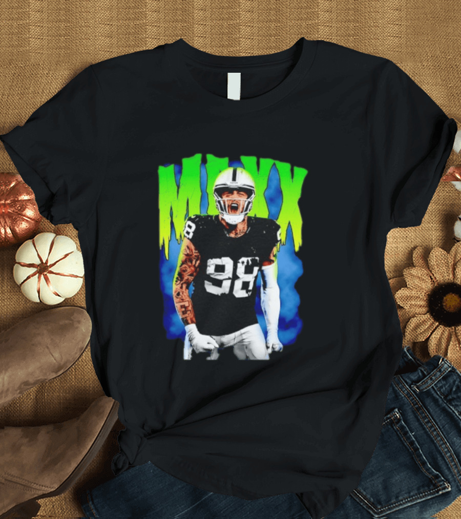 Maxx Crosby 98 Las Vegas Raiders Football Player Jersey T-Shirt