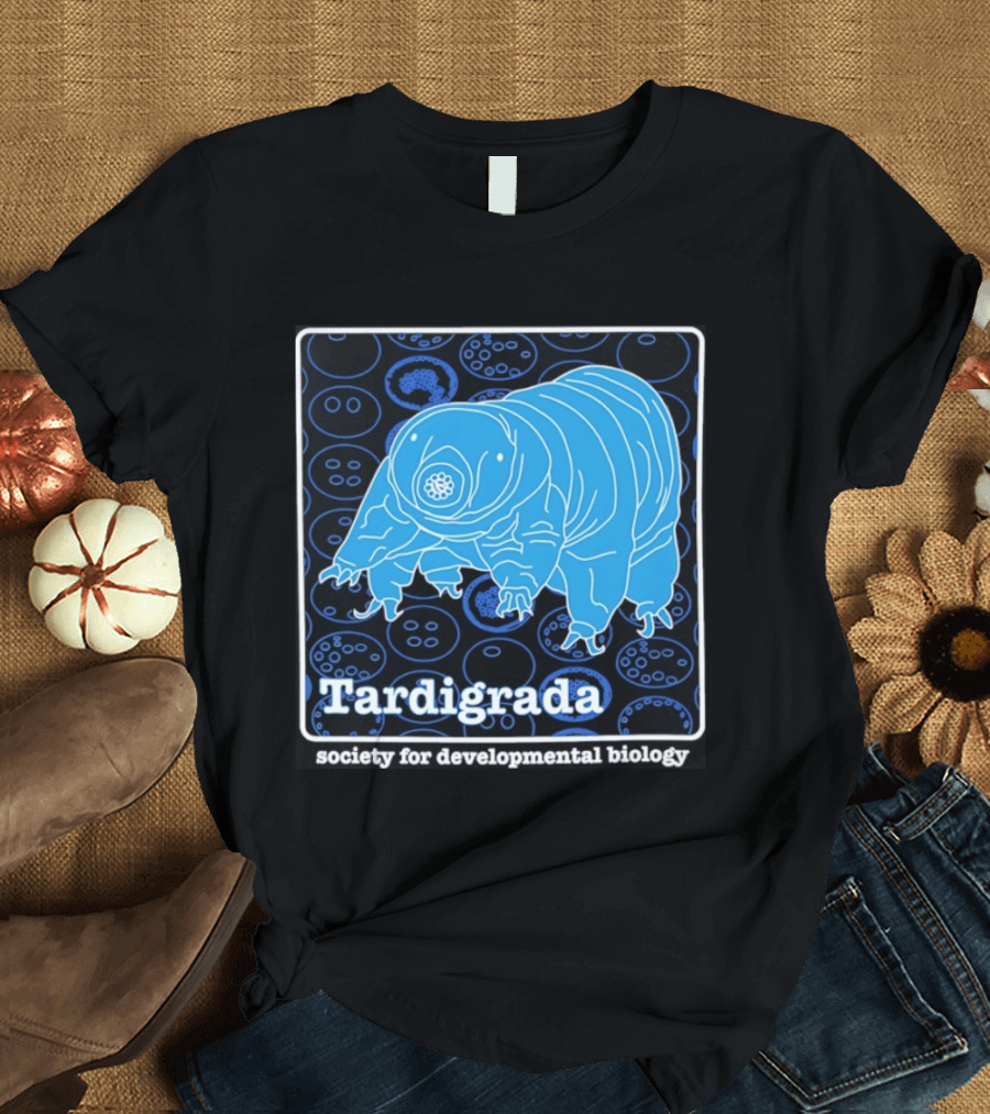 Tardigrada Society For Developmental Biology Blue Water Bear T-Shirt