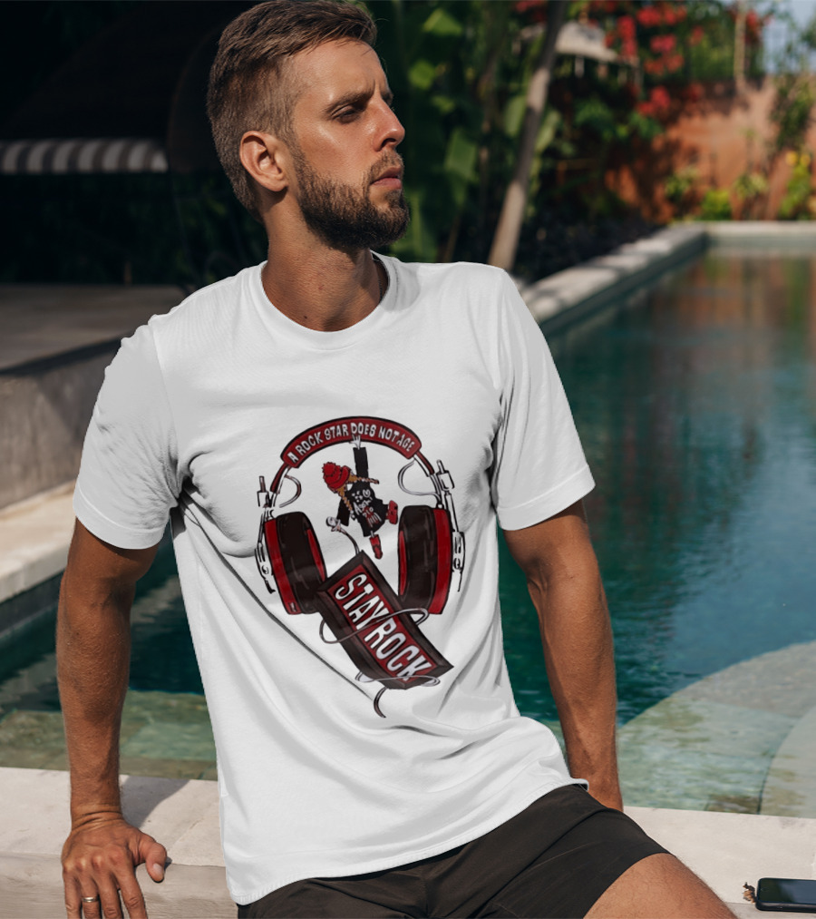Stay Rock A Rock Star Does Not Age Music Lover T-Shirt