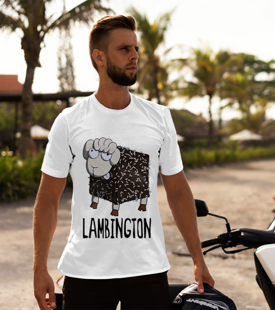Lambington Sheep Treat Food Pun T-Shirt
