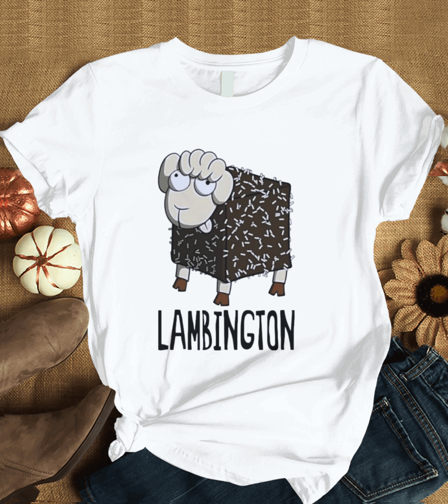 Lambington Sheep Treat Food Pun T-Shirt