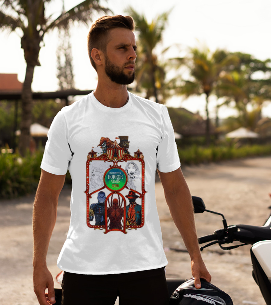 Halloween Horror Nights 2026 Universal Studios Characters Carnival T-Shirt