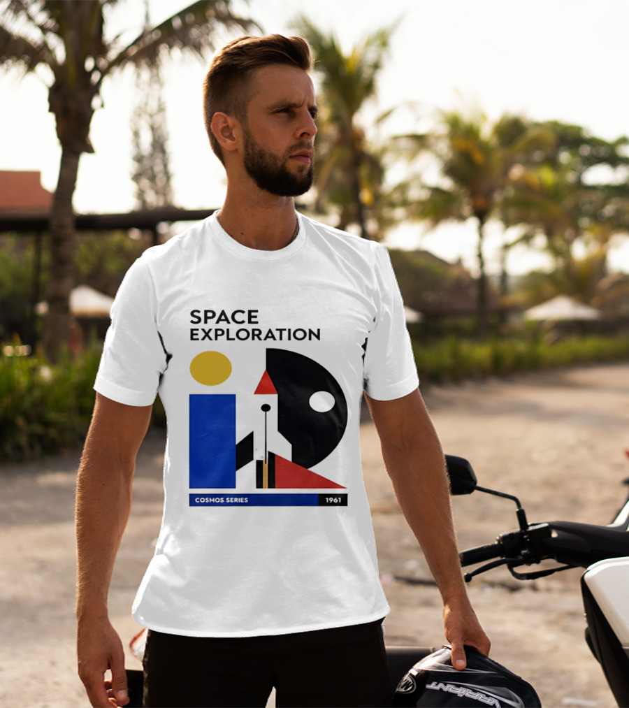 Space Exploration 1961 Cosmos Series Retro Geometric T-Shirt