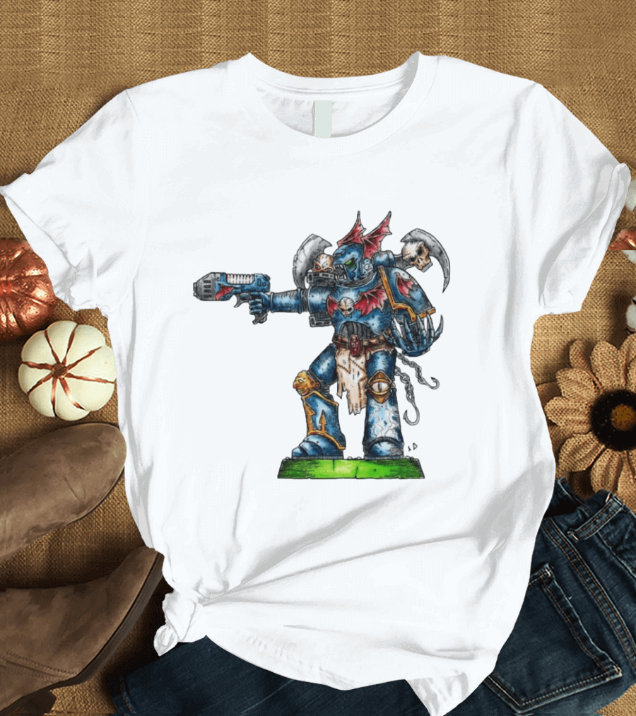 Warhammer 40K Night Lords Chaos Space Marine By Niklas Wistedt T-Shirt