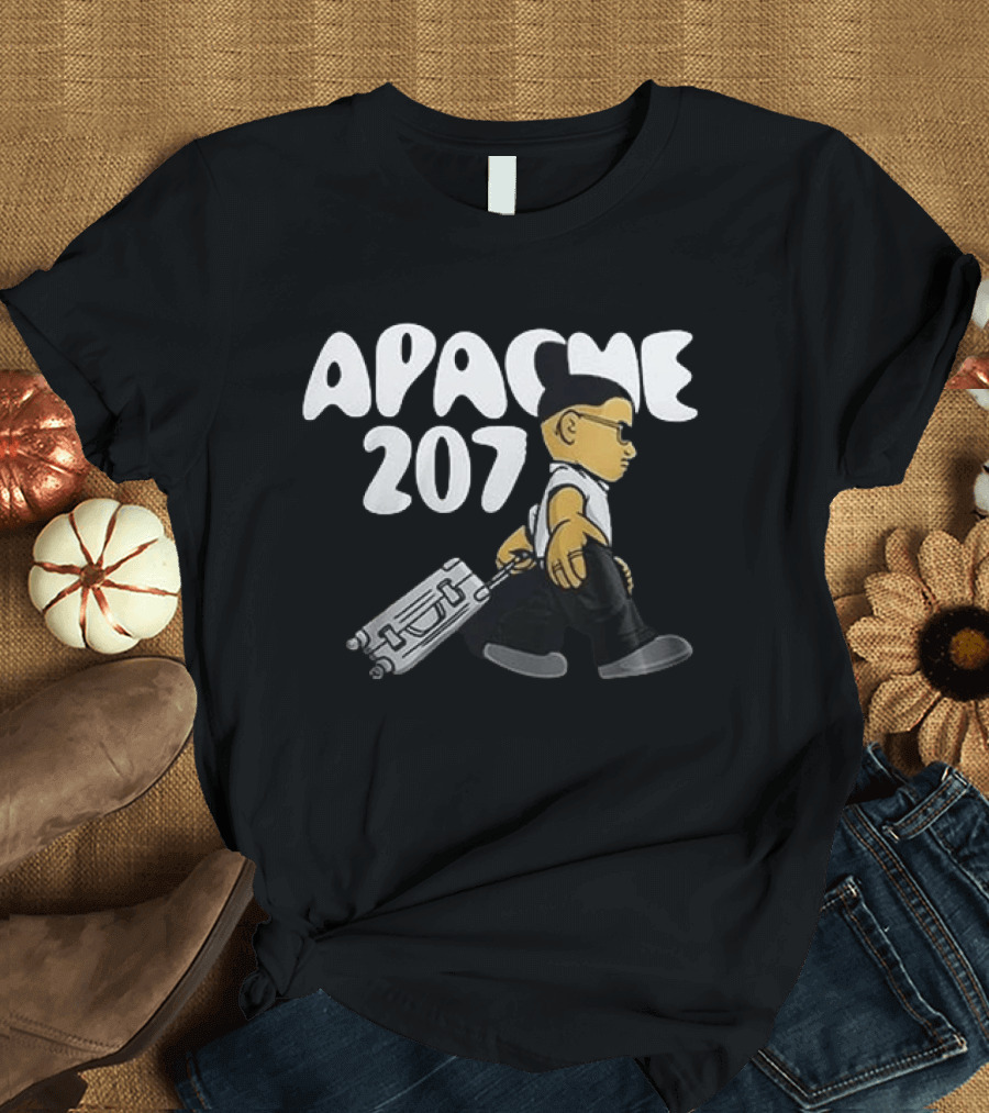Apache 207 Arena Tour 2026 Zusatzshows Limited Edition Black Cartoon T-Shirt