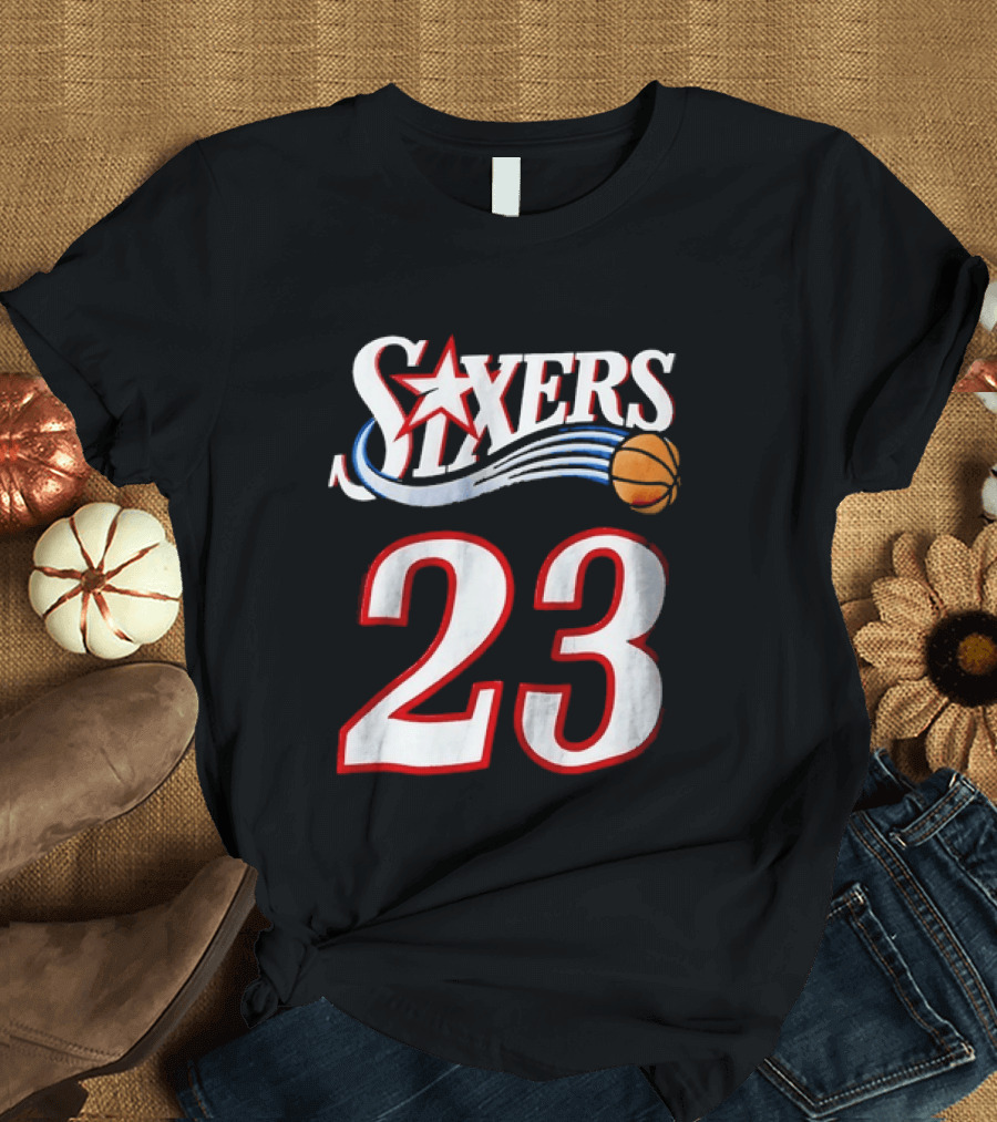 Philadelphia 76ers Number 23 Sixers Basketball Jersey T-Shirt