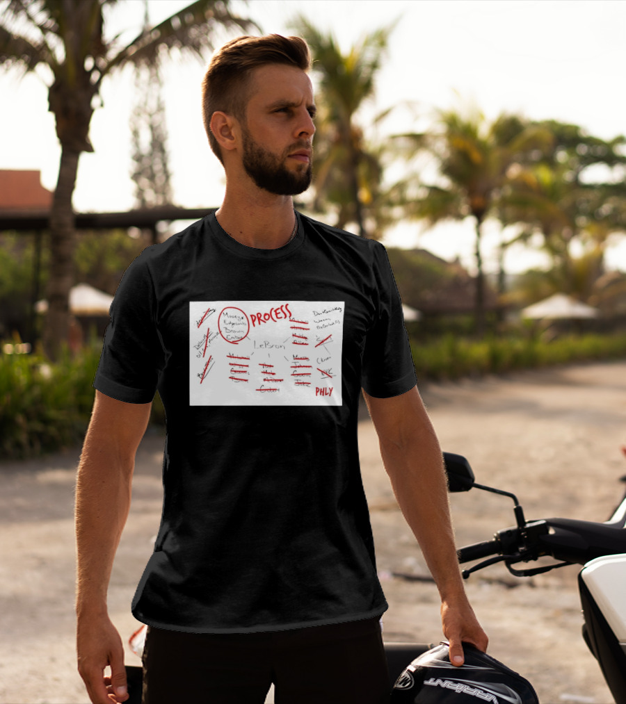 LeBron James Maxey Edgecomb Brown Embiid Philadelphia 76ers Process Phly T-Shirt