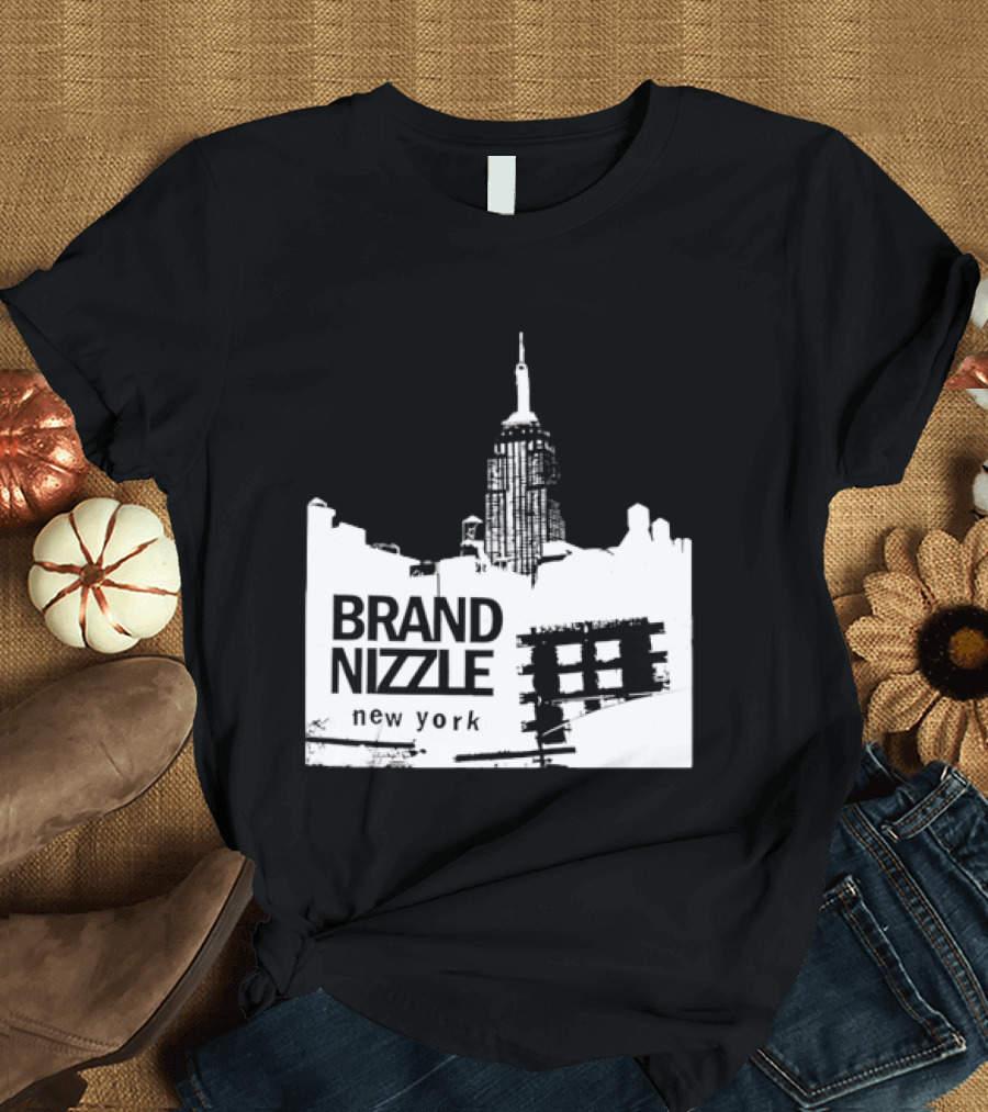 BRAND NIZZLE New York Empire State Building Skyline T-Shirt