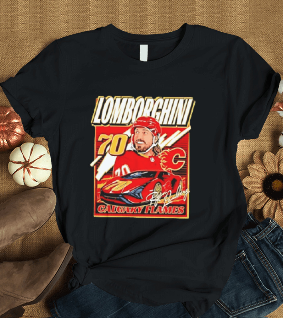 Lomborghini Ryan Lomberg 70 Calgary Flames T-Shirt