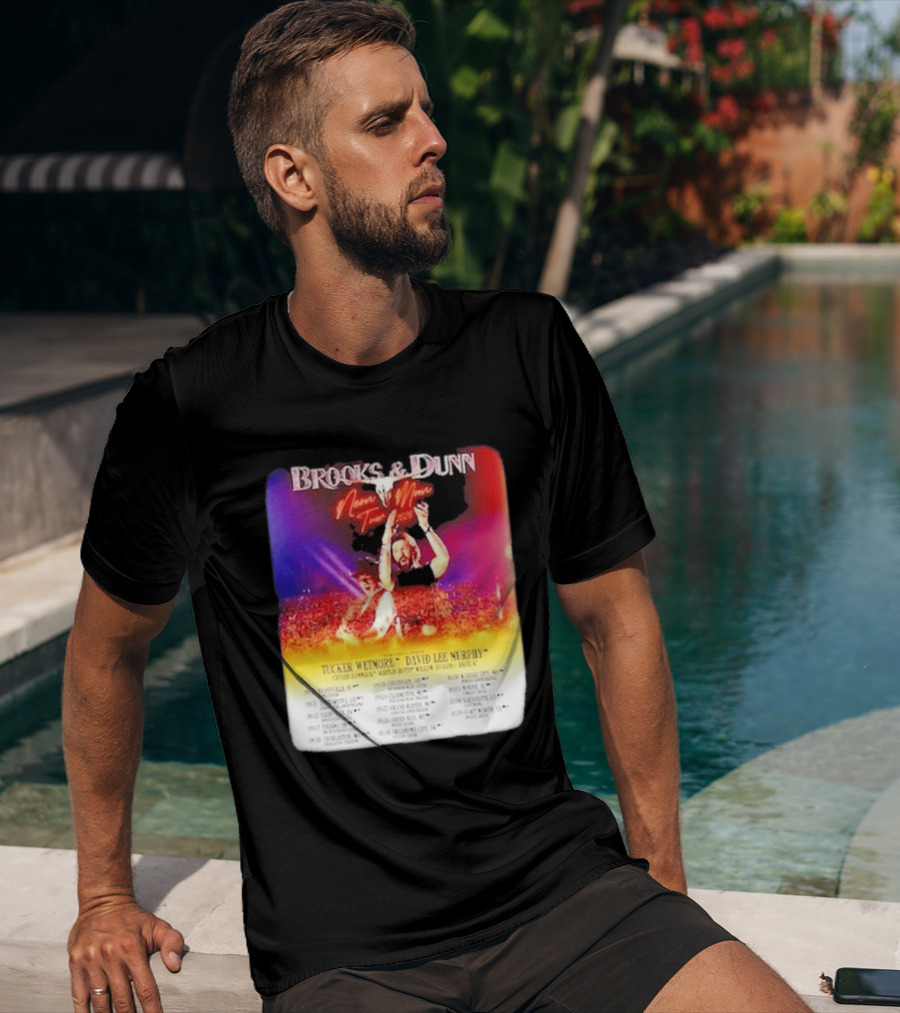 Brooks & Dunn Neon Moon Tour 2026 Tucker Wetmore David Lee Murphy Country Concert Events And Dates T-Shirt