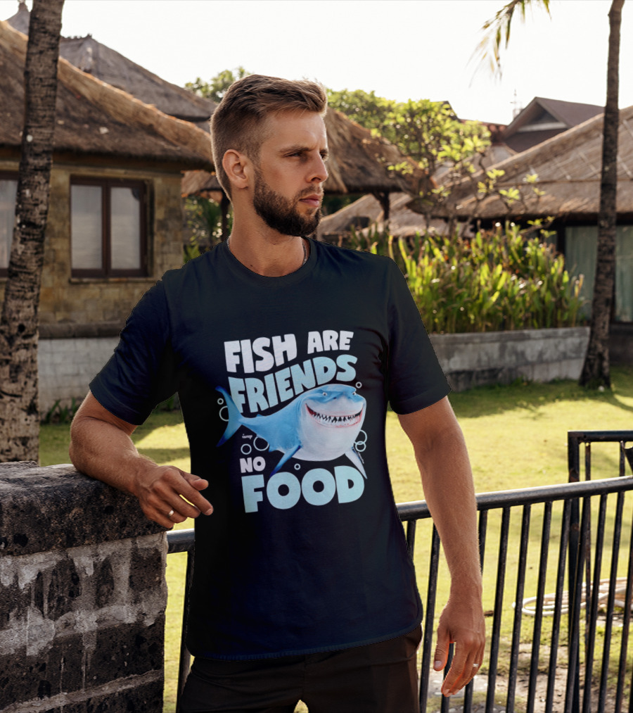 Bruce The Shark Fish Are Friends Not Food Disney Pixar T-Shirt