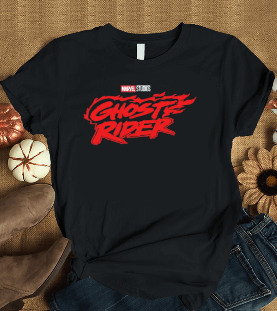 Marvel Studios Ghost Rider Flame Logo Superheroes T-Shirt