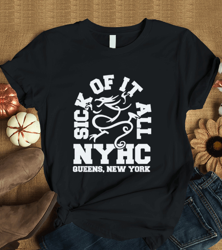 Sick Of It All NYHC Queens New York Hardcore Dragon T-Shirt