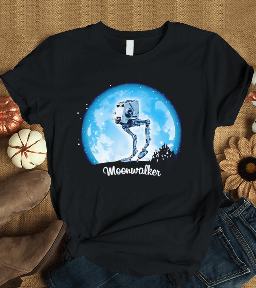 Star Wars AT ST Moonwalker Imperial Walker Moon Scene T-Shirt