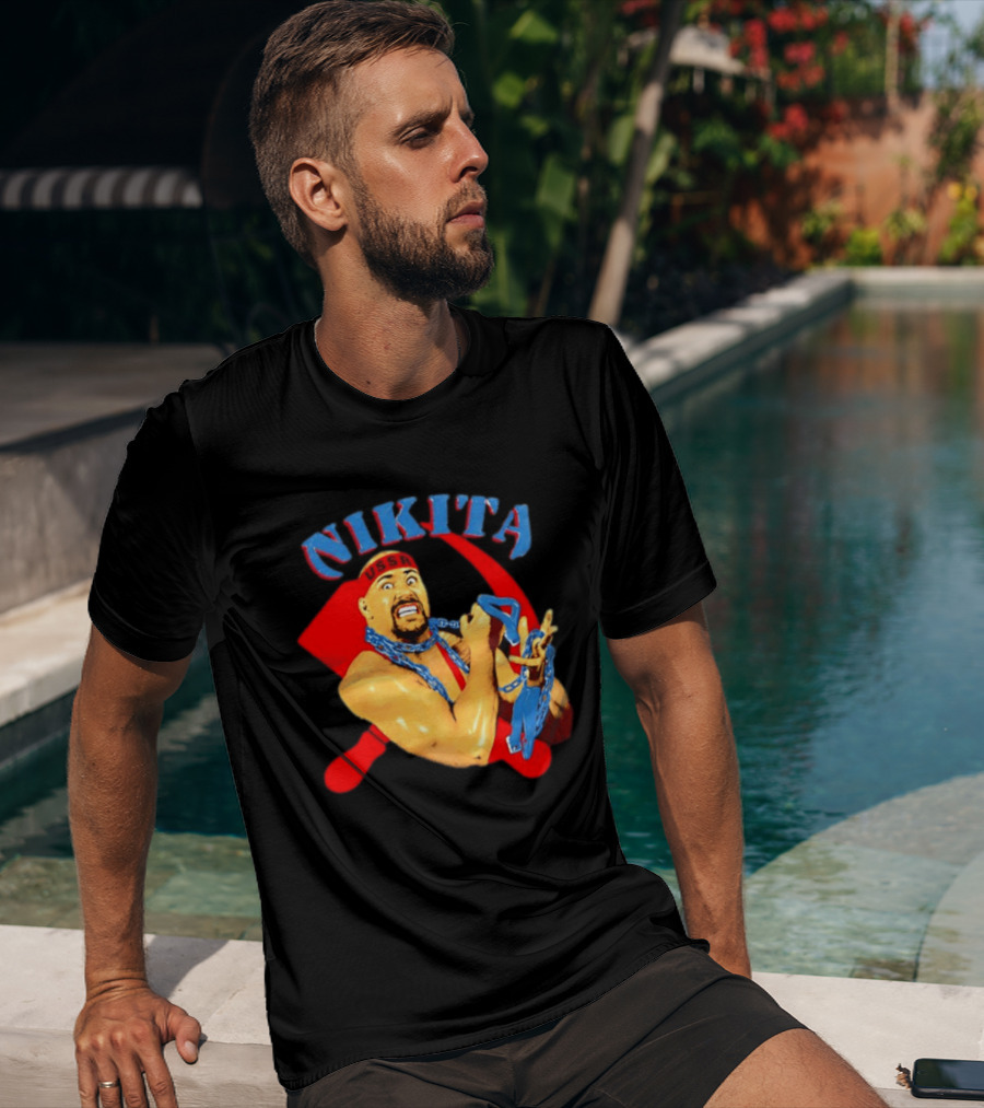 Nikita Koloff USSR Hammer And Sickle NWA Wrestling Pro T-Shirt